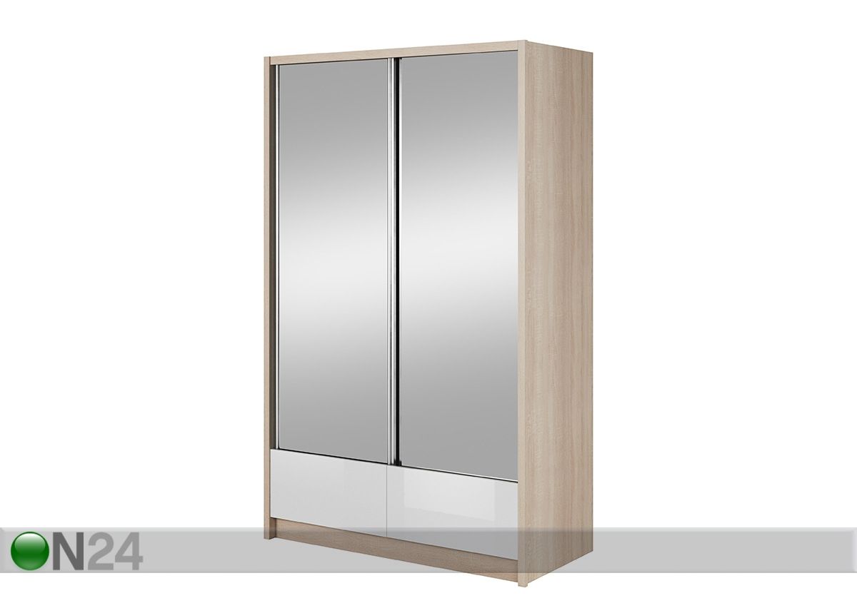 Vaatekaappi liukuovilla 130 cm kuvasuurennos