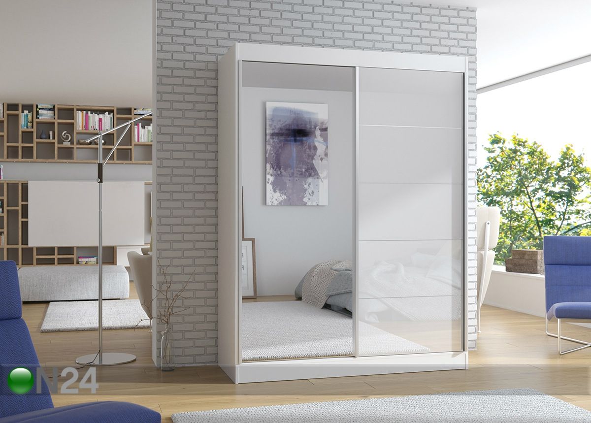 Vaatekaappi liukuovilla 150 cm kuvasuurennos