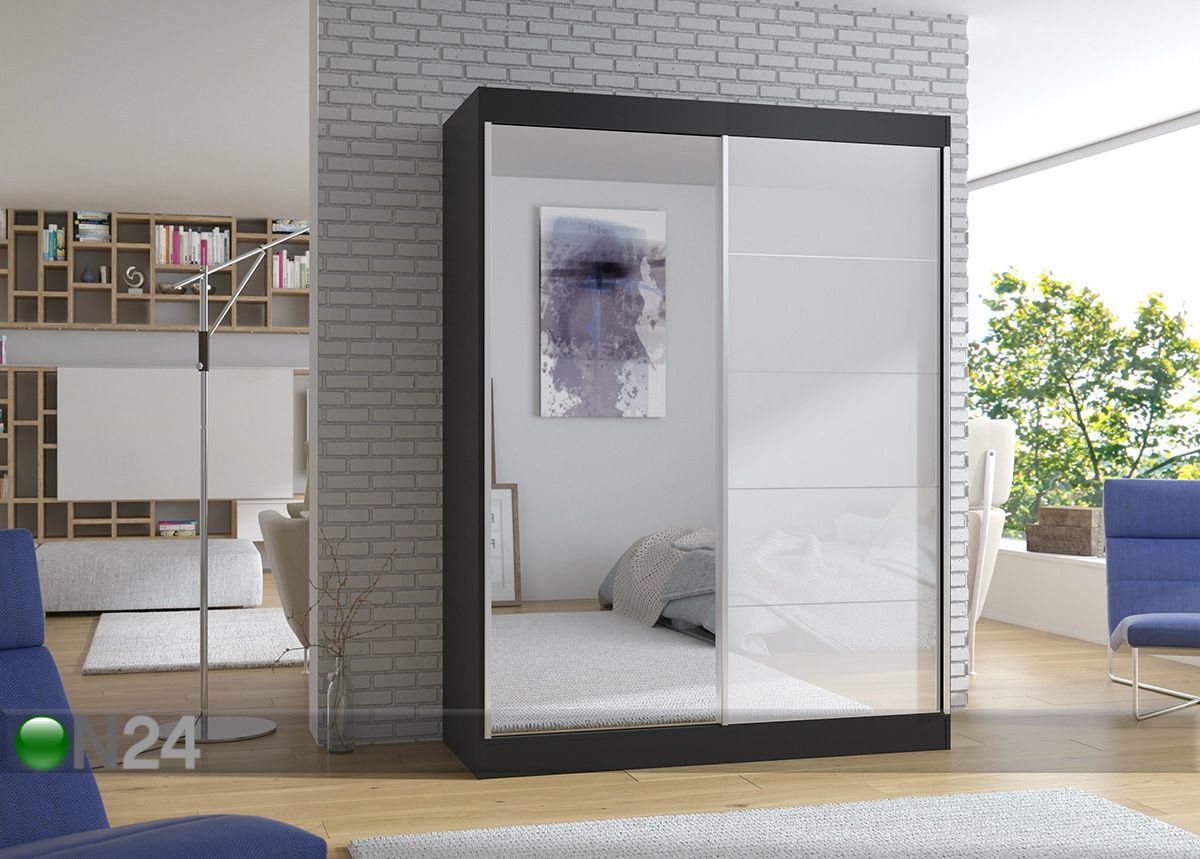Vaatekaappi liukuovilla 150 cm kuvasuurennos