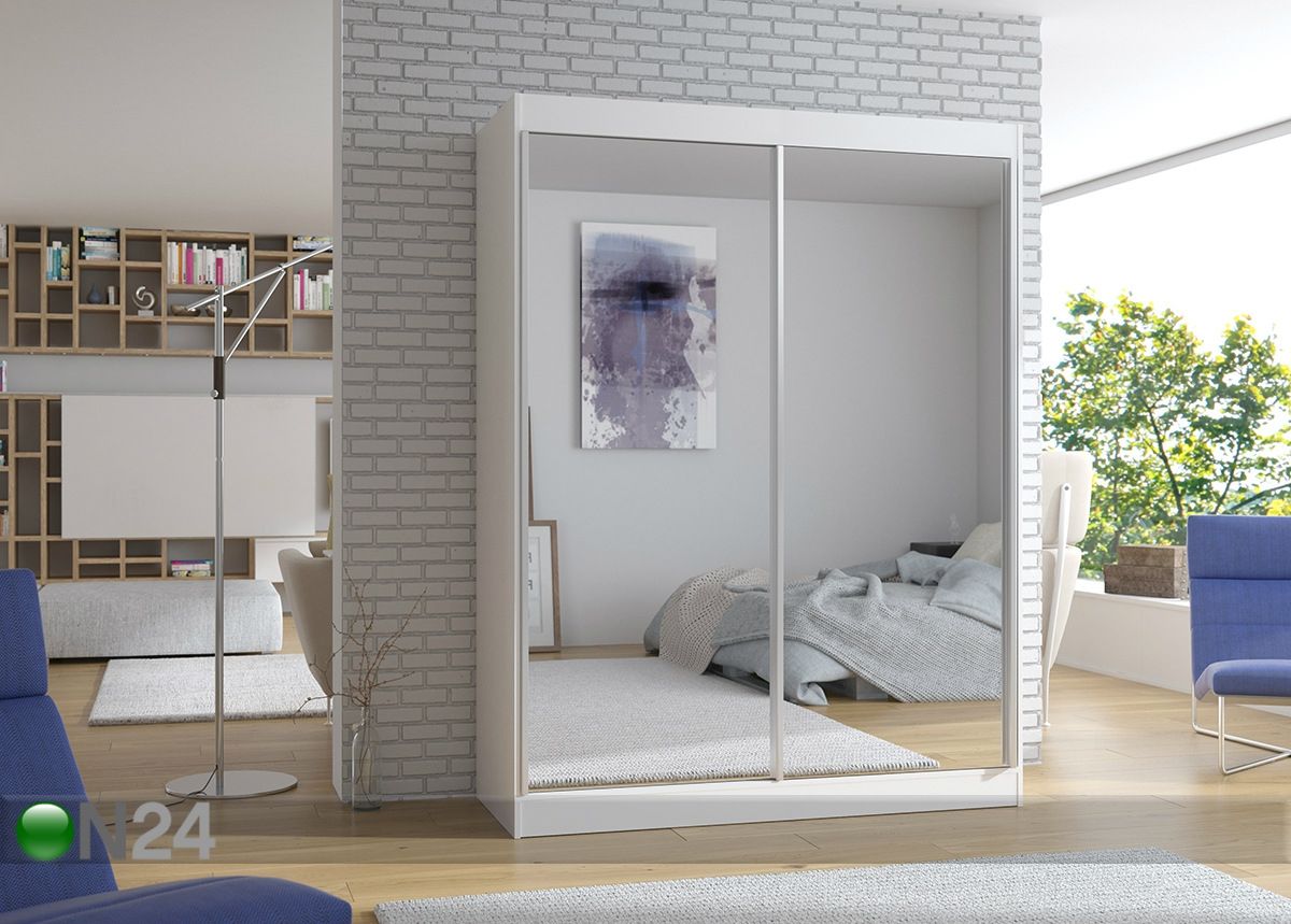 Vaatekaappi liukuovilla 150 cm kuvasuurennos