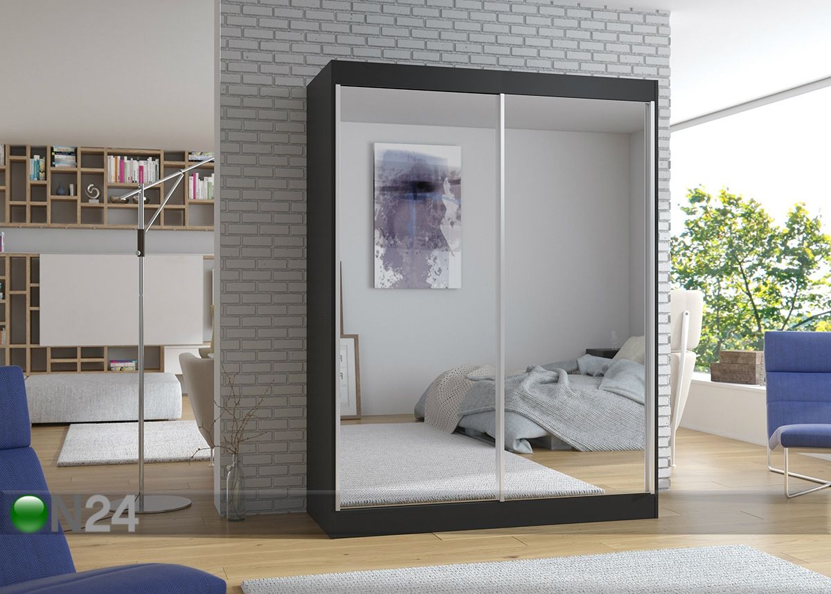 Vaatekaappi liukuovilla 150 cm kuvasuurennos