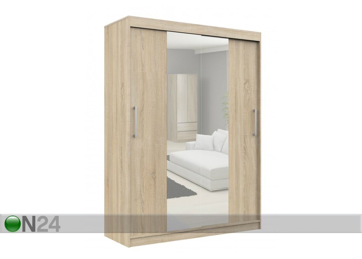 Vaatekaappi liukuovilla 150 cm kuvasuurennos