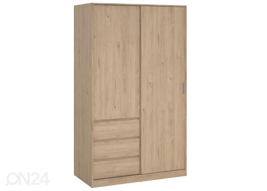 Vaatekaappi Naia 118 cm, hikkori kuvasuurennos