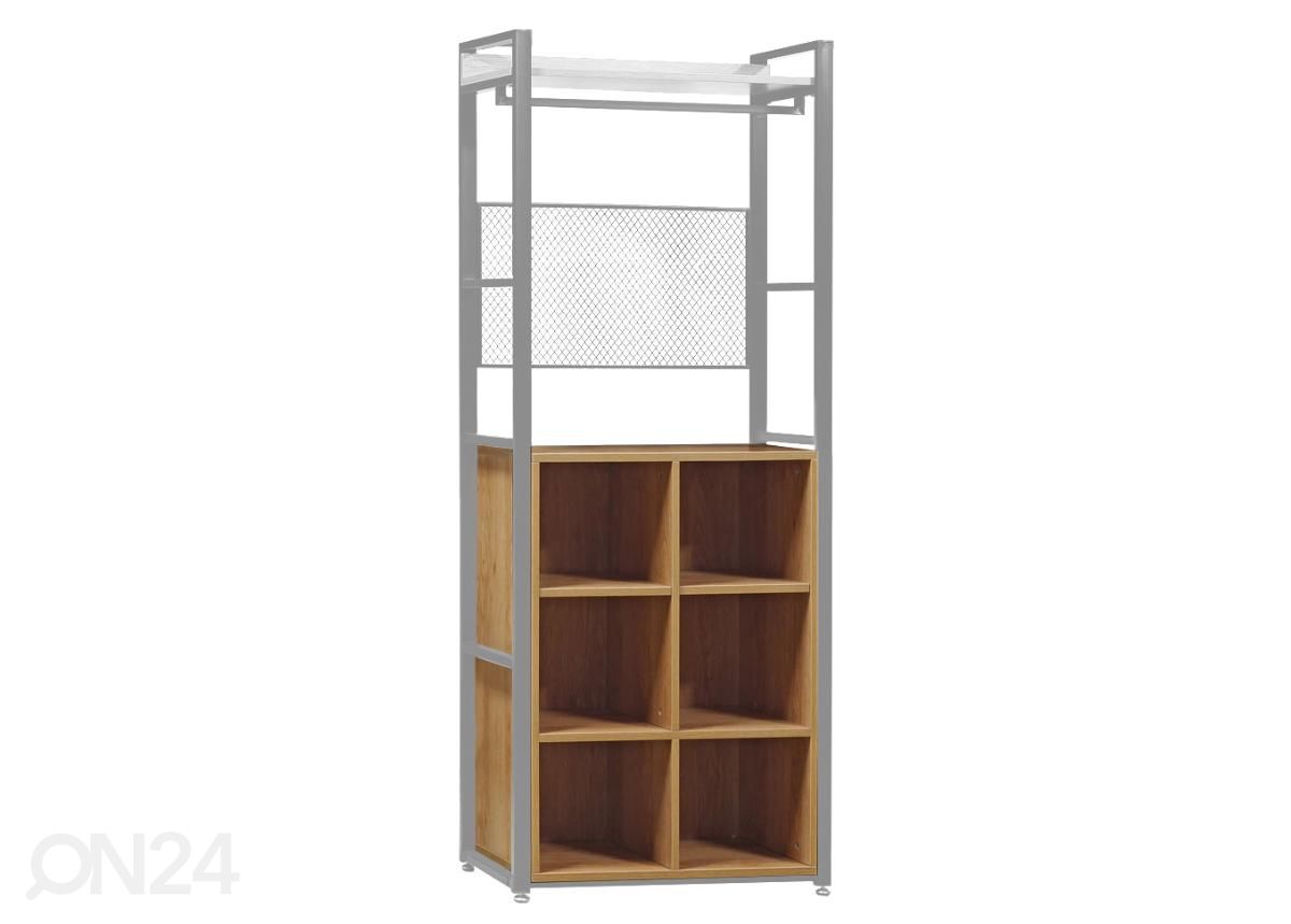 Vaatekaappijärjestelmä 6-osainen kenkähylly (80 cm, vaalea) kuvasuurennos