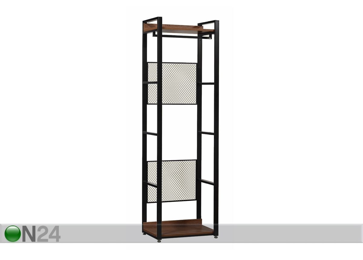 Vaatekaappijärjestelmä 60x200 cm (2 hyllyä + 2 tankoa) kuvasuurennos