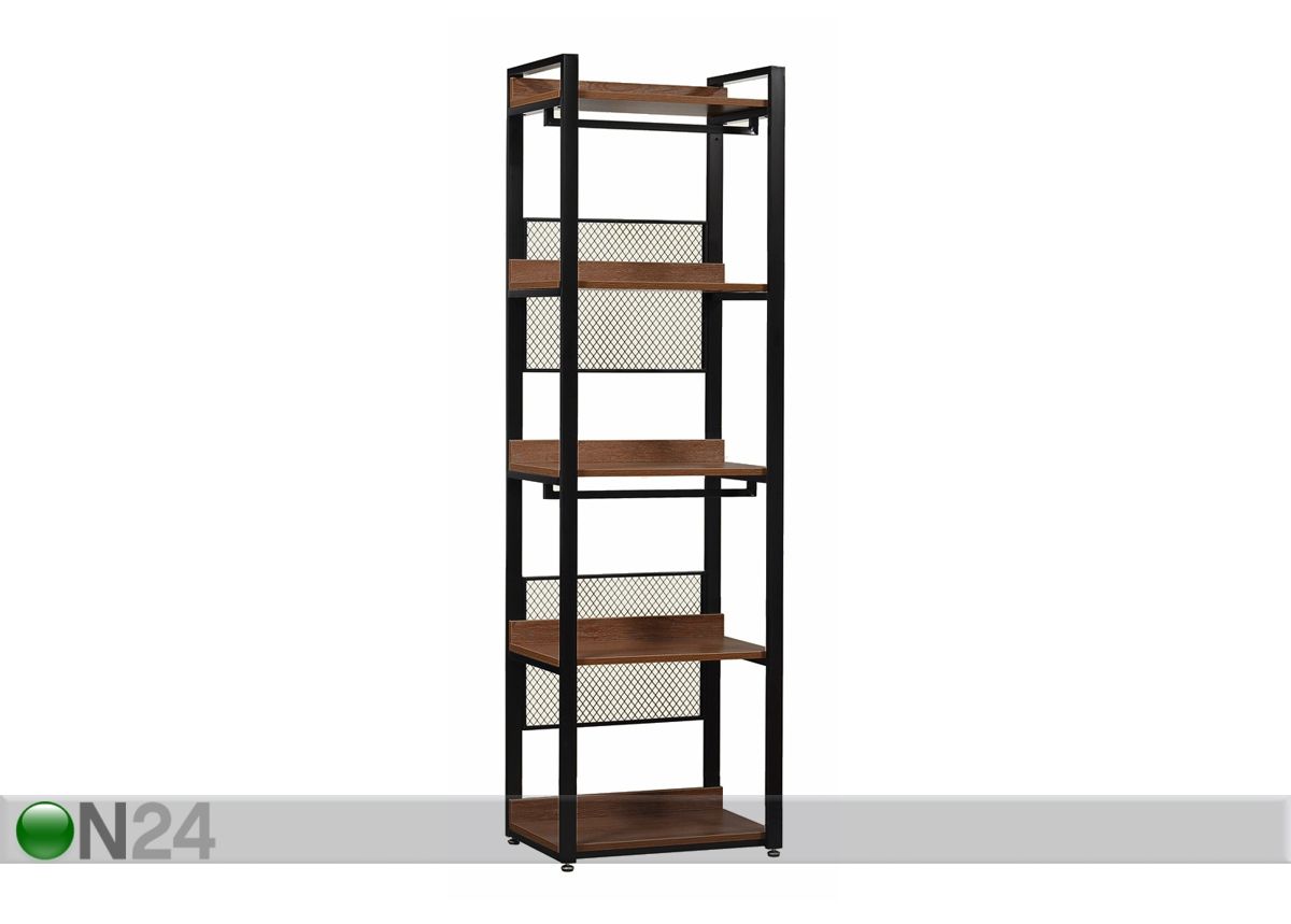 Vaatekaappijärjestelmä 60x200 cm (5 hyllyä + 2 tankoa) kuvasuurennos
