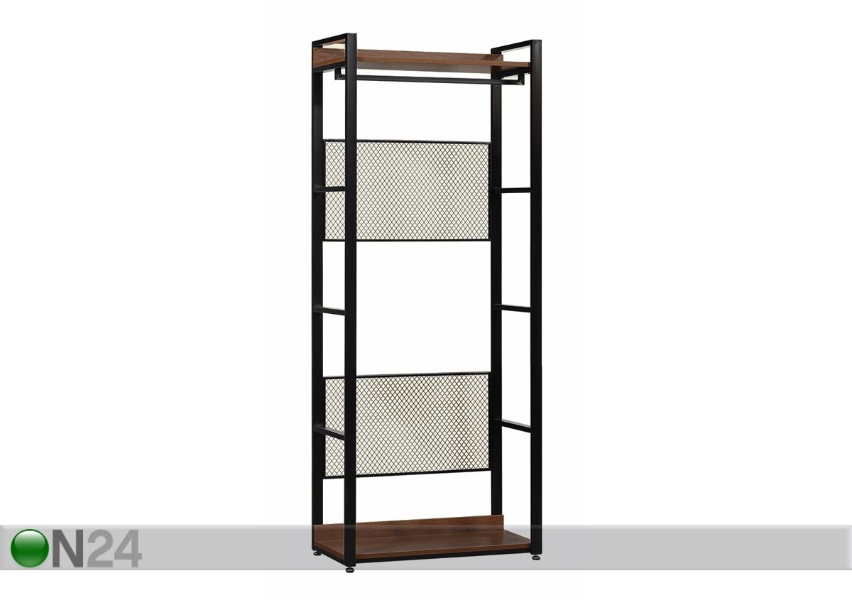 Vaatekaappijärjestelmä 80x200 cm (2 hyllyä + 2 tankoa) kuvasuurennos