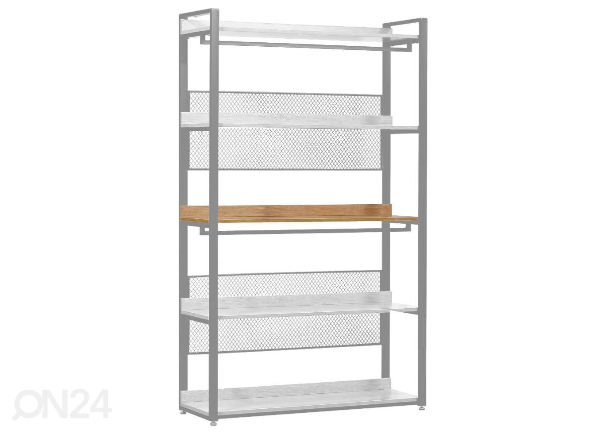 Vaatekaappijärjestelmän hylly (120 cm, vaalea) kuvasuurennos