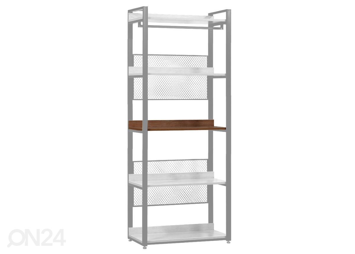 Vaatekaappijärjestelmän hylly (80 cm, tumma) kuvasuurennos