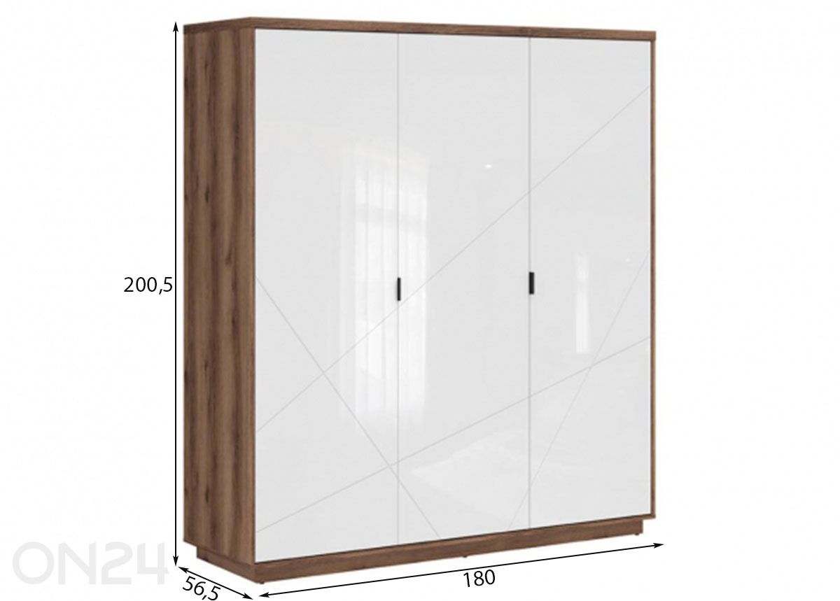 Vaatekappi Forn kuvasuurennos mitat