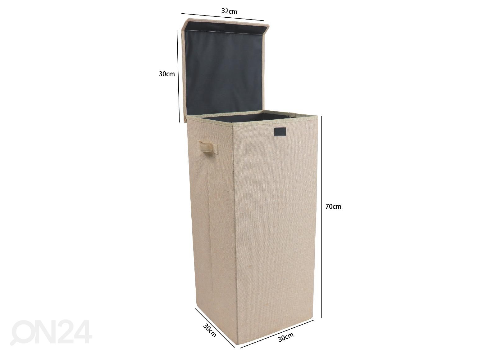 Vaatelaatikko Dreso L 30x30 cm kuvasuurennos mitat