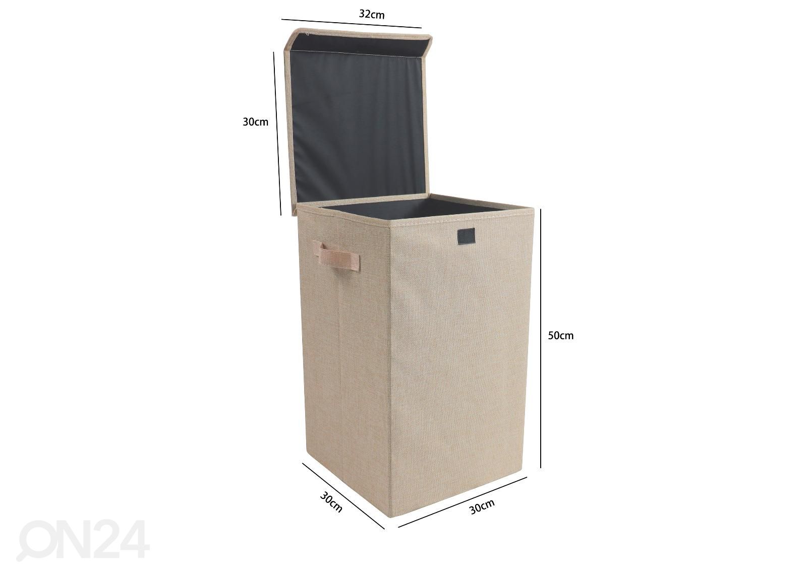 Vaatelaatikko Dreso M 30x30 cm kuvasuurennos mitat