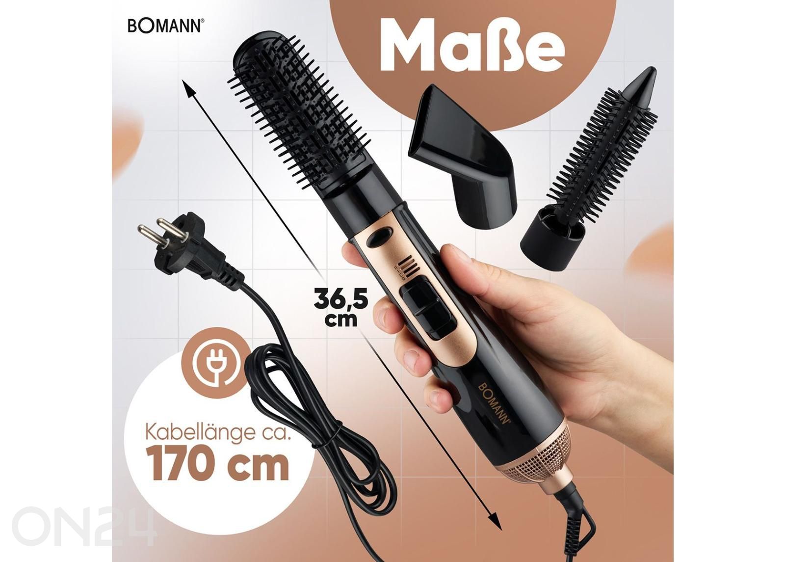 Vaivain / taikinakone Bomann HAS6077CB kuvasuurennos mitat