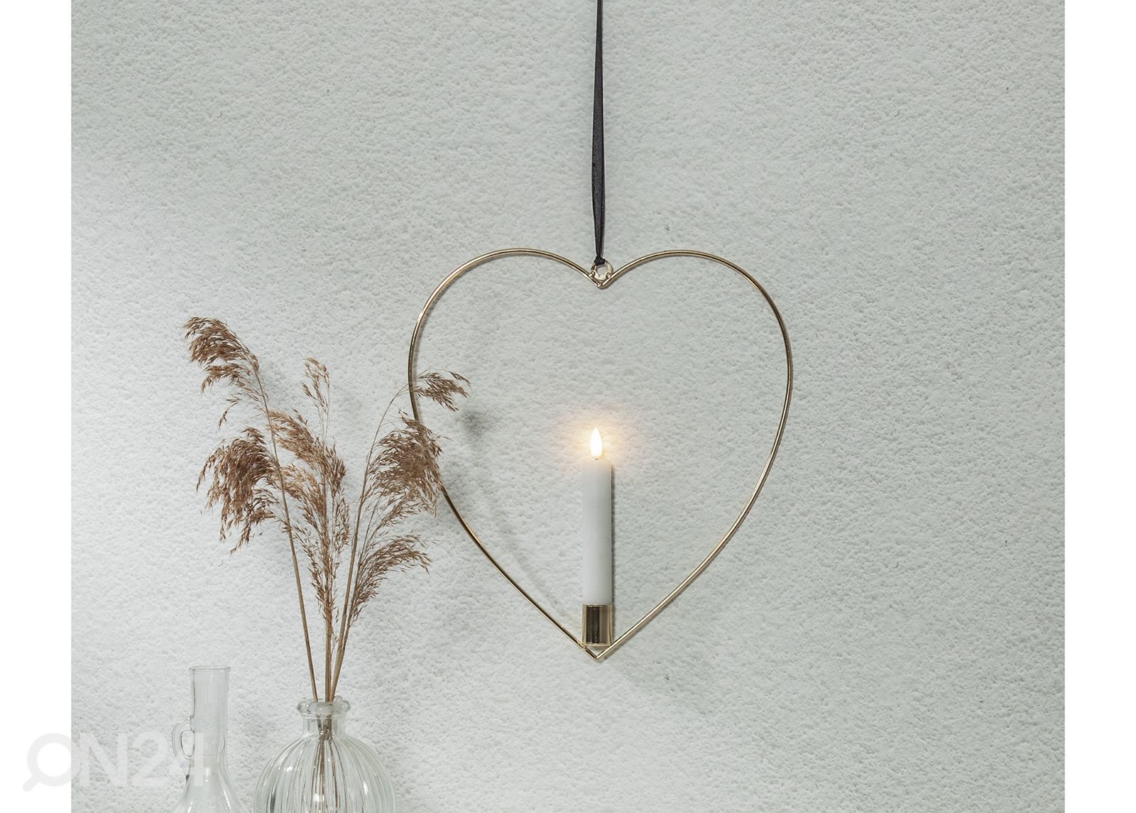 Valokoriste Flamme Heart kuvasuurennos
