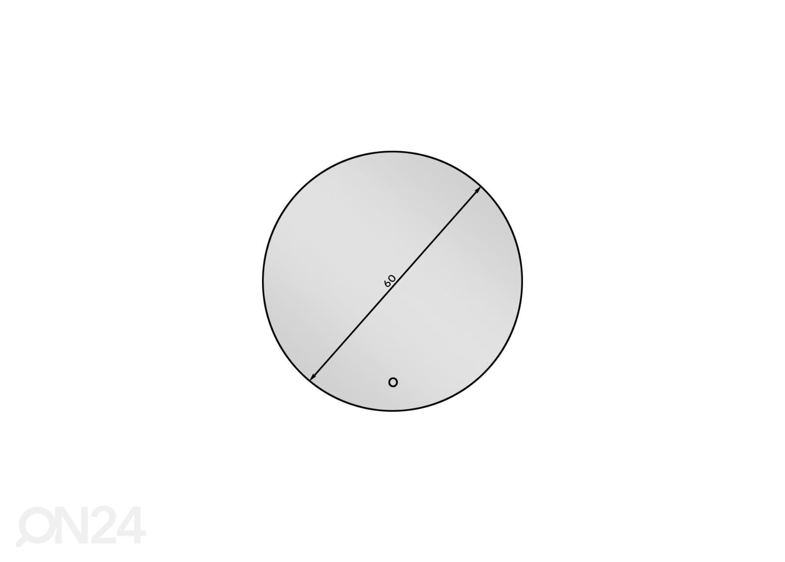 Valopeili 60 cm kuvasuurennos mitat