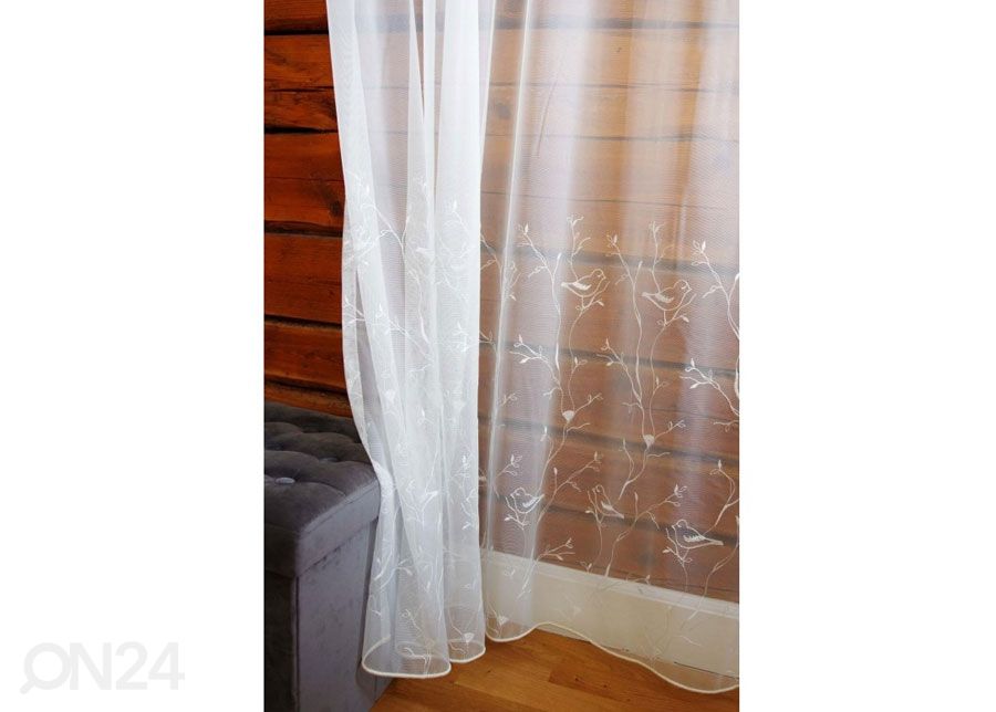 Valoverho Linnut 150x230 cm kuvasuurennos