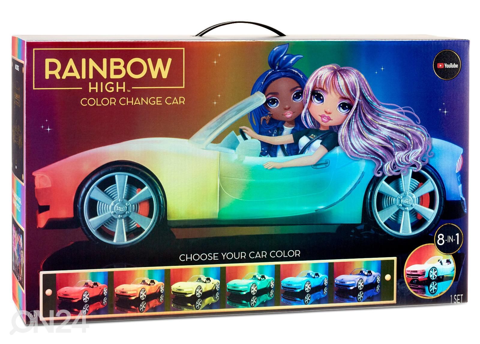 Väriä vaihtava auto RAINBOW HIGH kuvasuurennos