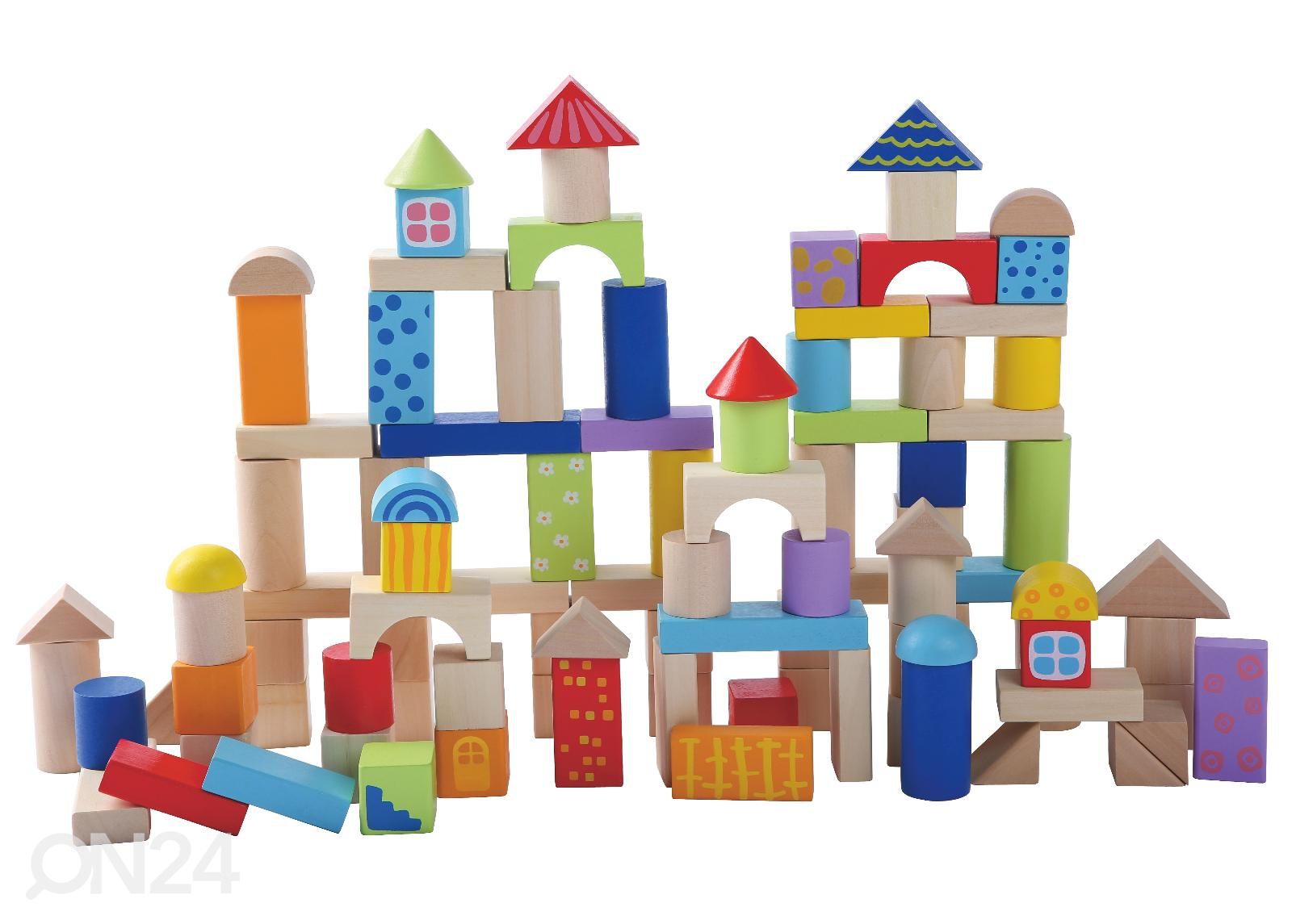Värikkäät puupalikat Gerardo's Toys kuvasuurennos