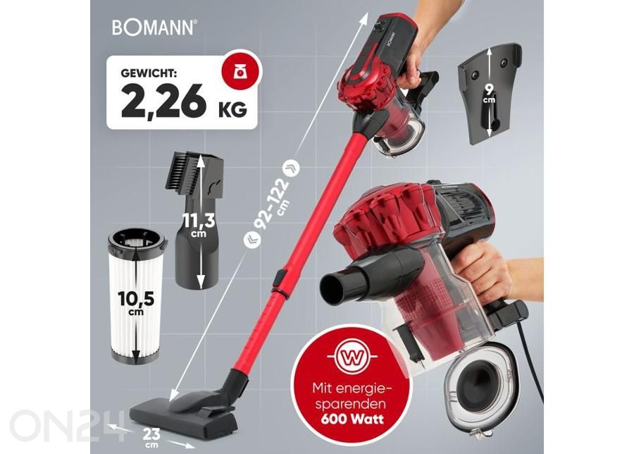 Varsi-imuri Bomann BS6072CB kuvasuurennos mitat