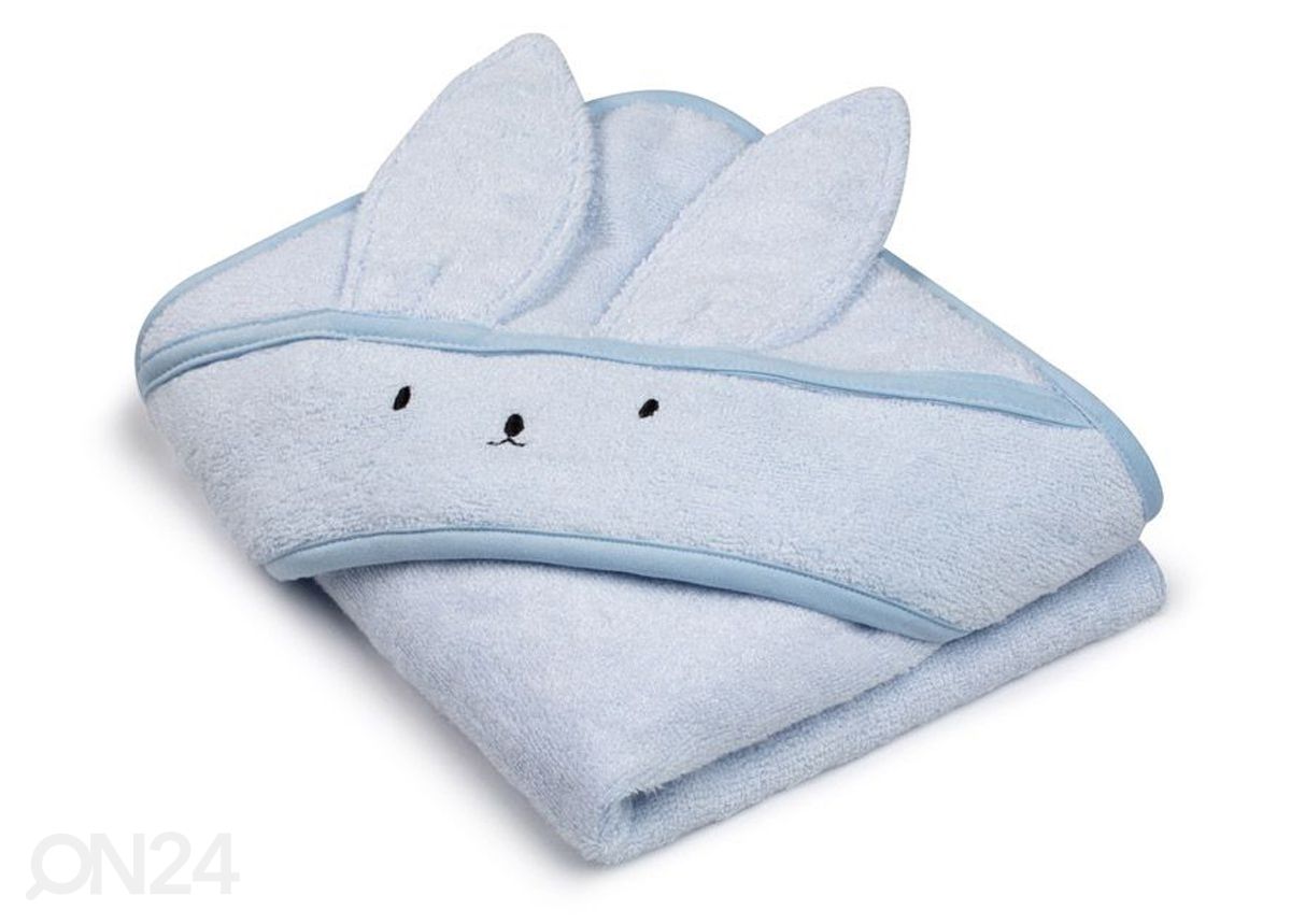 Vauvan bambu kylpypyyhe 85x85, vaaleansininen kuvasuurennos