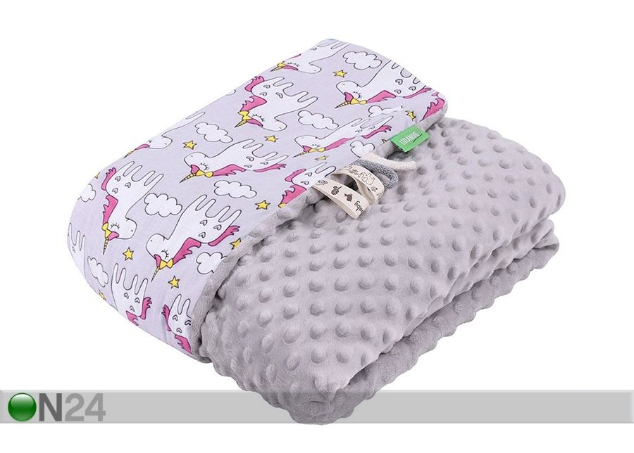 Vauvanpeitto LULANDO MINKY HARMAA 100x140 cm kuvasuurennos