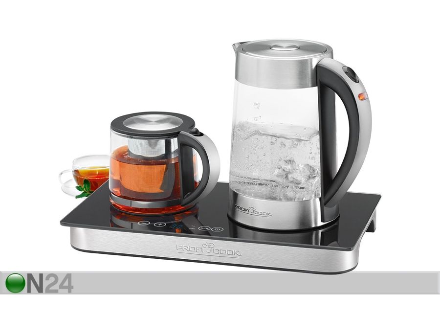 Vedenkeitin, teekannu ja lämpölevy ProfiCook 1,7 L kuvasuurennos