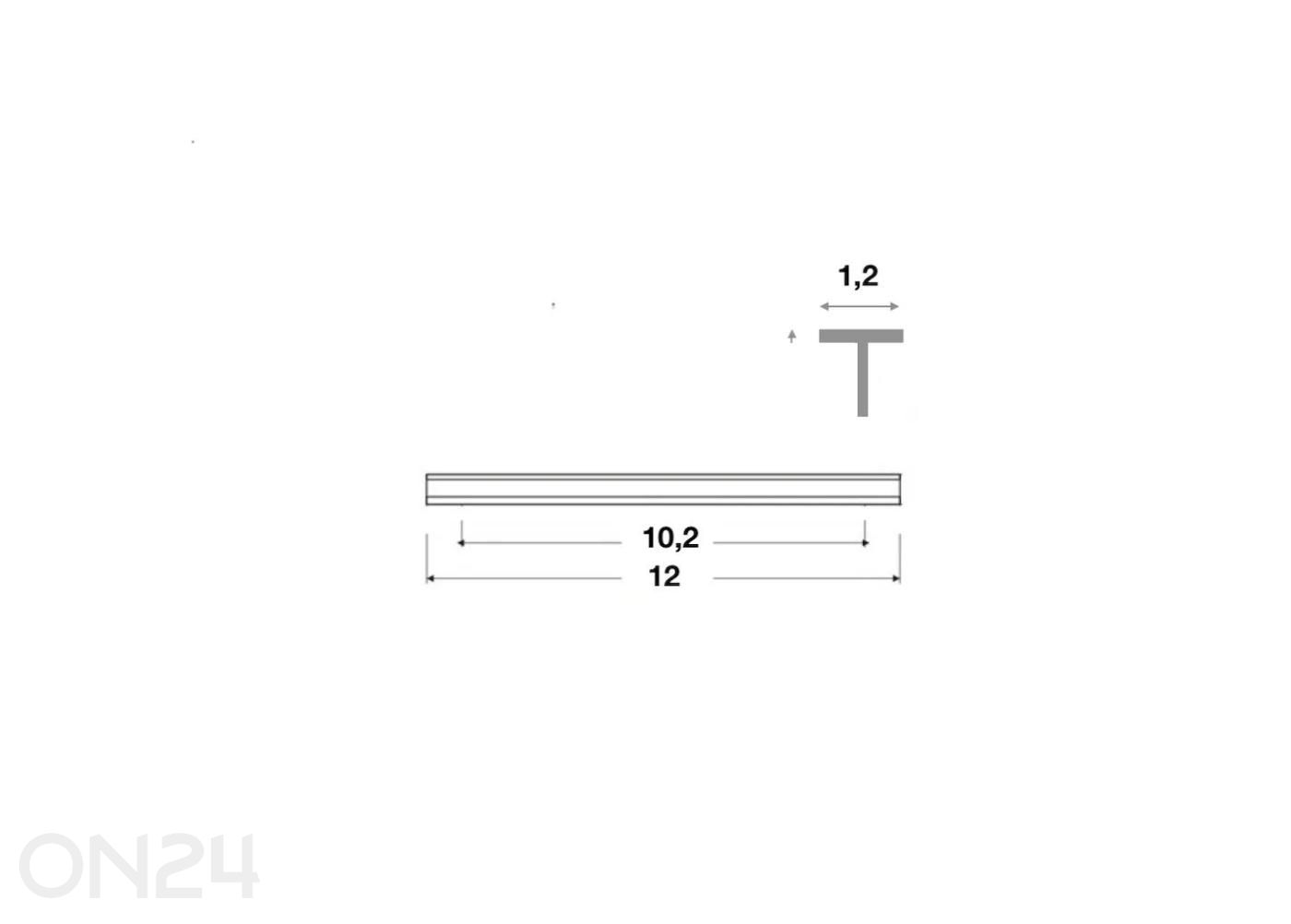 Vedin 12 mm kuvasuurennos mitat