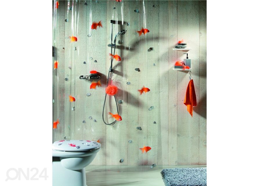 Viinyyli suihkuverho SPIRELLA GOLDFISH kuvasuurennos
