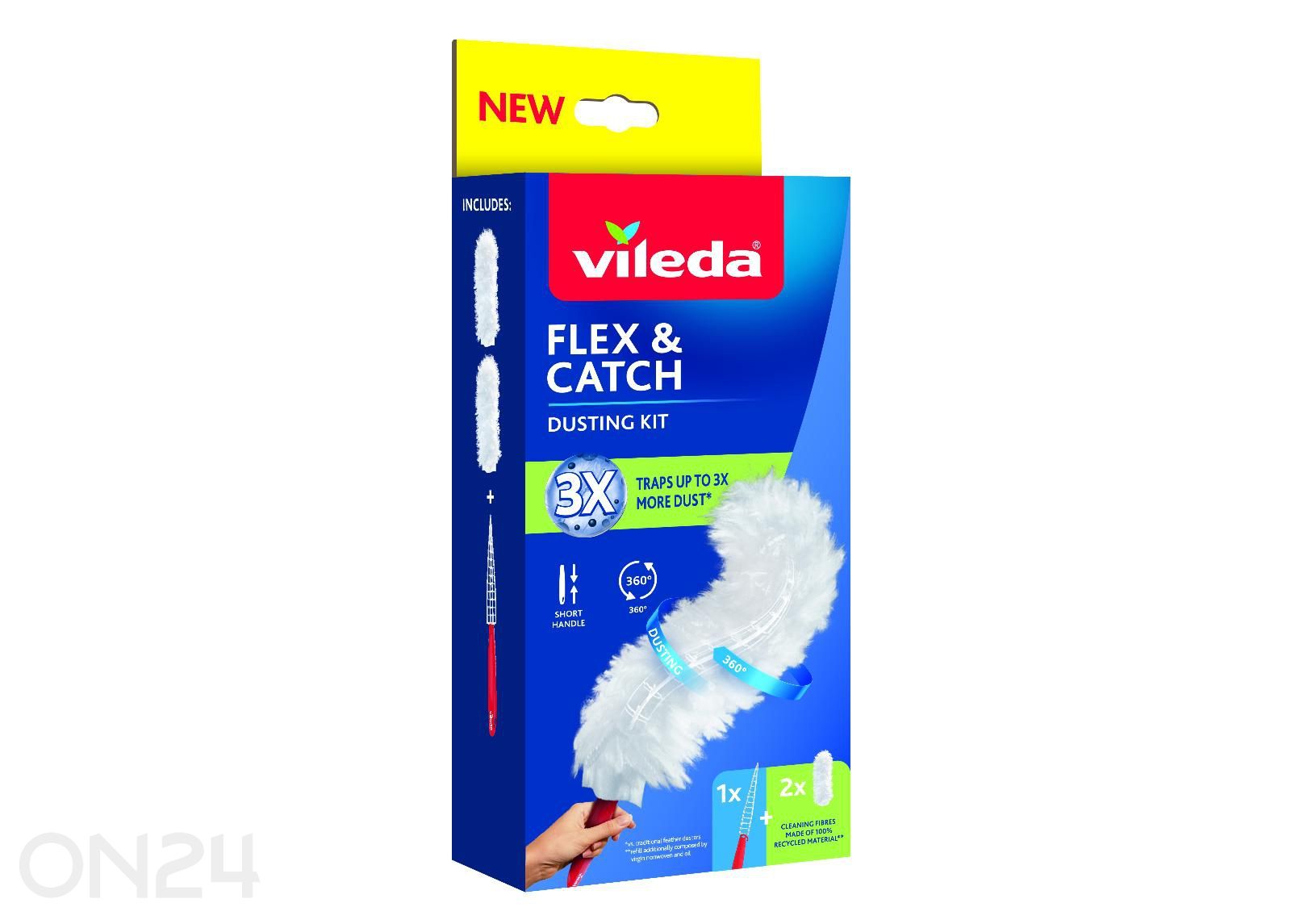 VILEDA Flex & Catch lyhytvartinen pölyhuiska kuvasuurennos