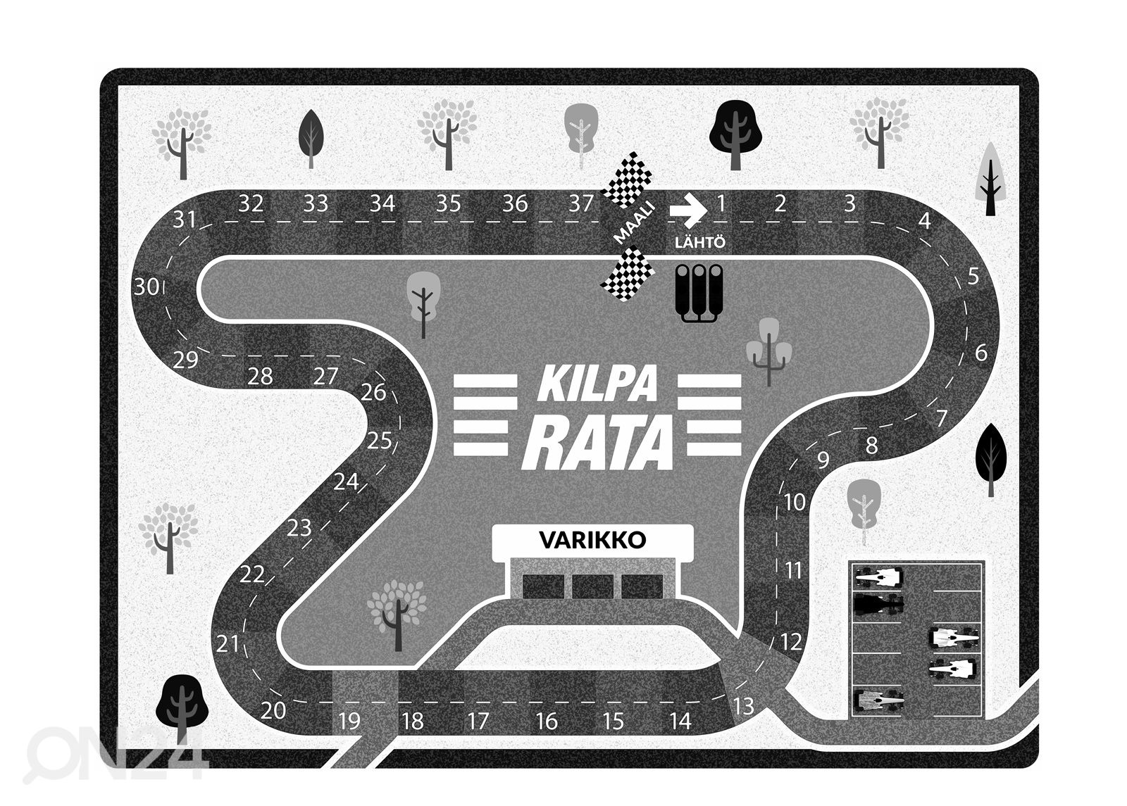 Village’s lasten matto Formula 100x150 cm kuvasuurennos