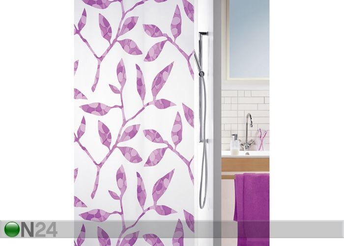 Vinyyli kylpyverho CLEA 180x200 cm kuvasuurennos
