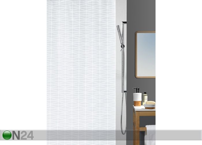 Vinyyli kylpyverho TORI 180x200 cm kuvasuurennos