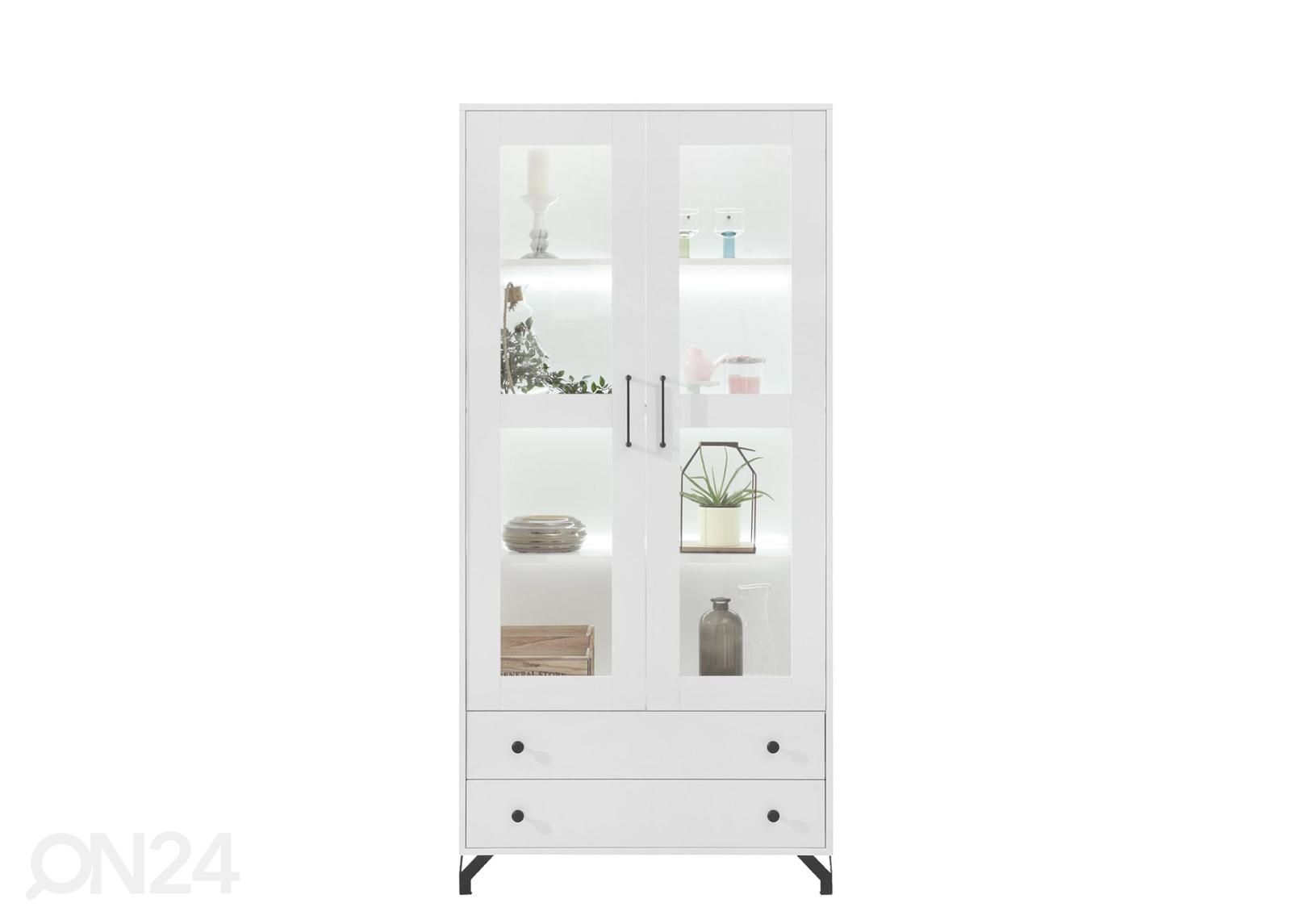 Vitriini + LED valaistus kuvasuurennos