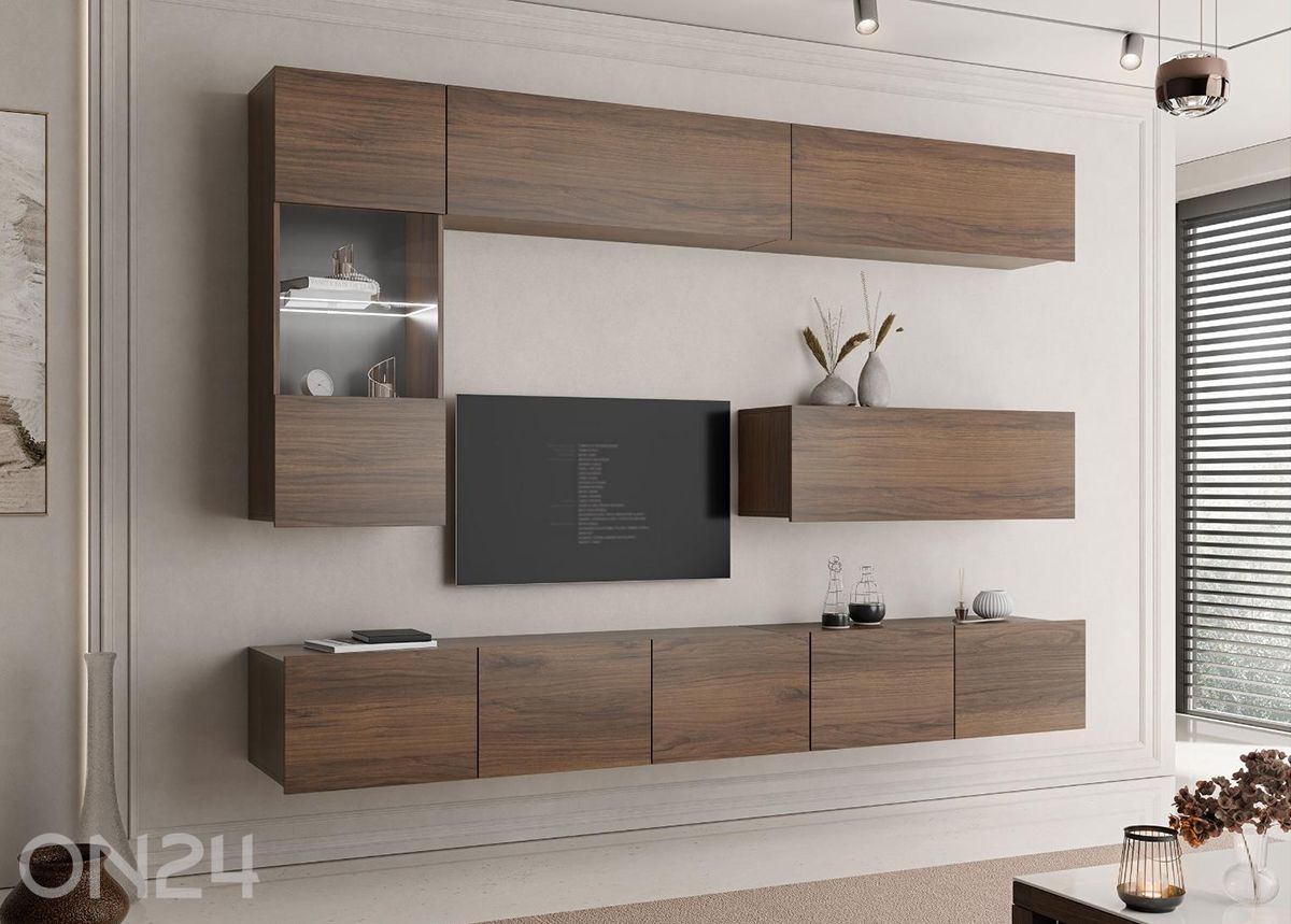 Vitriinikaappi Calabrini IV + LED kuvasuurennos