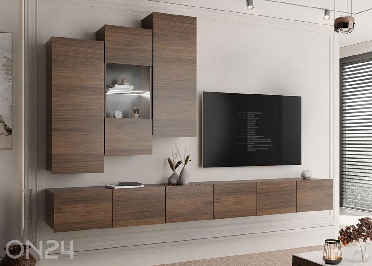 Vitriinikaappi Calabrini XVII + LED kuvasuurennos