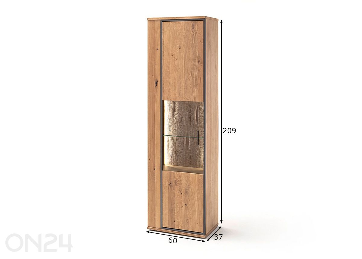 Vitriinikaappi Campinas kuvasuurennos mitat