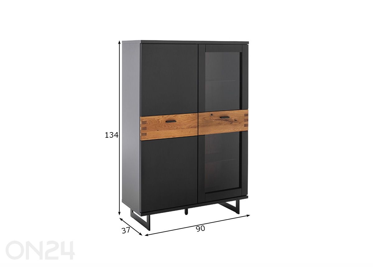 Vitriinikaappi Cesana kuvasuurennos mitat