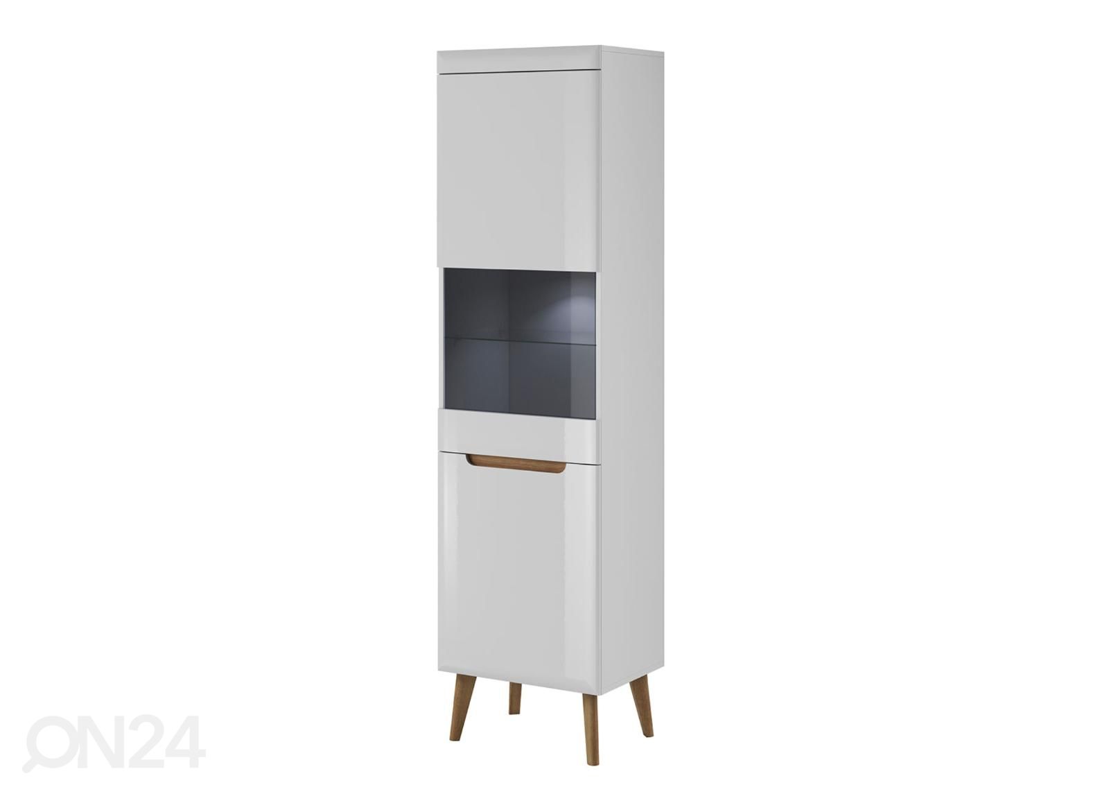 Vitriinikaappi + LED valaistus kuvasuurennos
