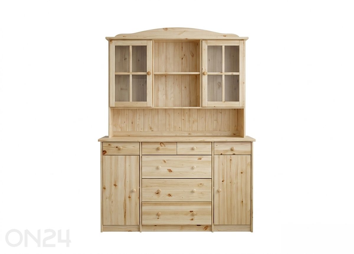 Vitriinikaappi, mänty kuvasuurennos