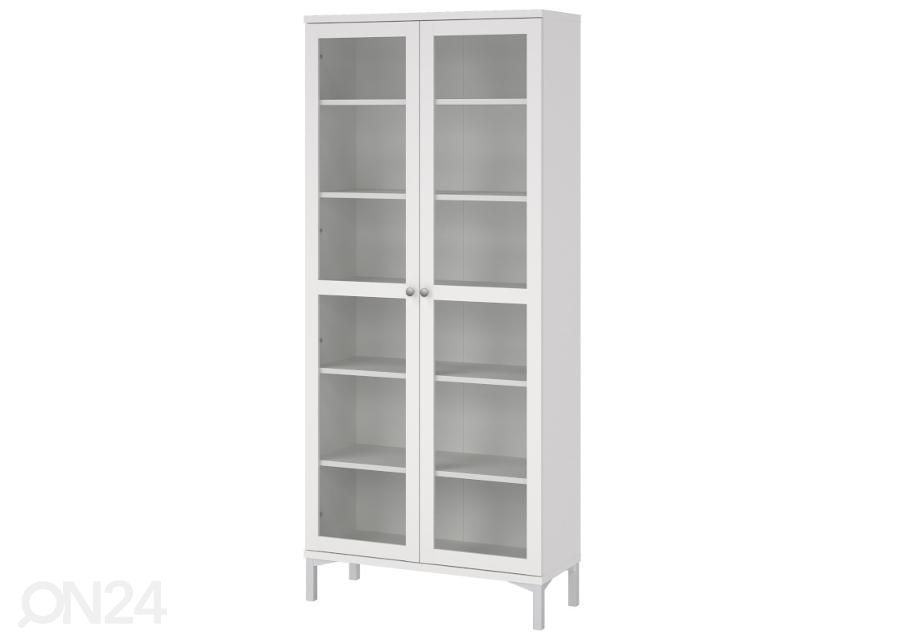 Vitriinikaappi Roma 88 cm, valkoinen kuvasuurennos