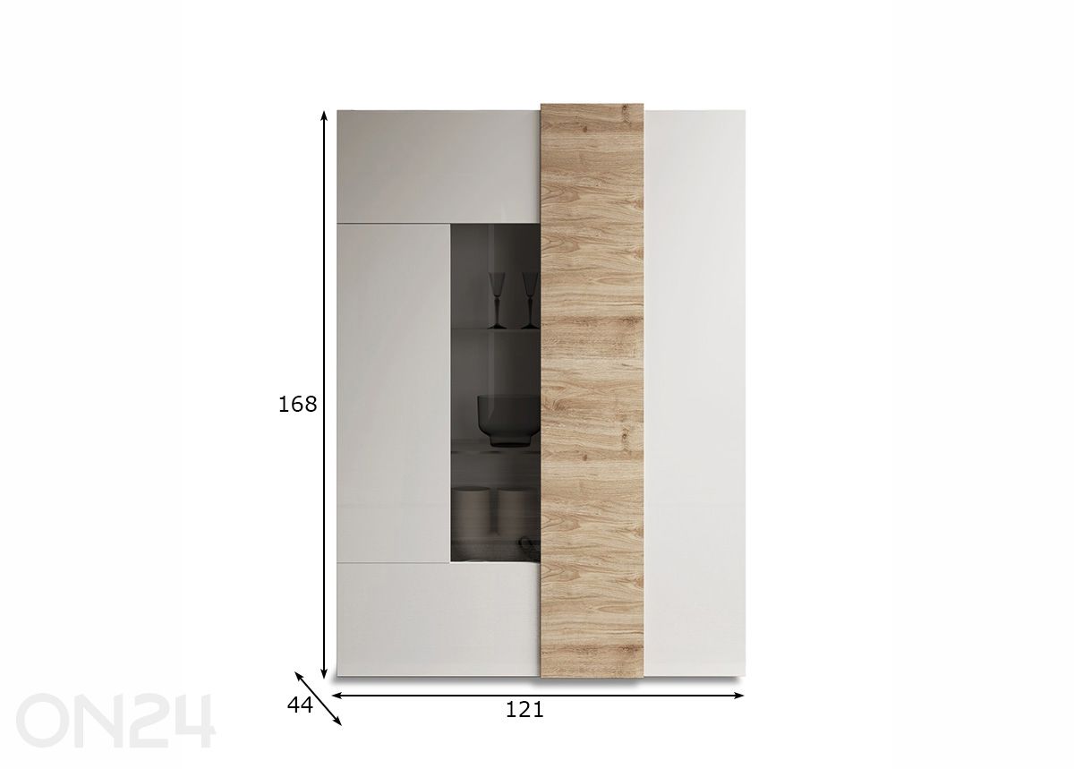 Vitriinikaappi Venus kuvasuurennos mitat