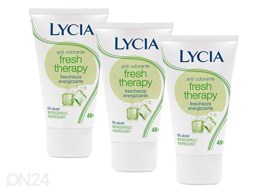 Voideodorantti Lycia Fresh Therapy 3x40ml kuvasuurennos