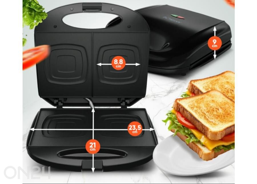 Voileipägrilli Bomann ST6074CB kuvasuurennos mitat