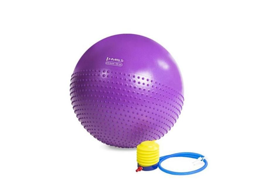 Voimistelupallo/hierontapallo HMS YB03 55 cm violetti kuvasuurennos