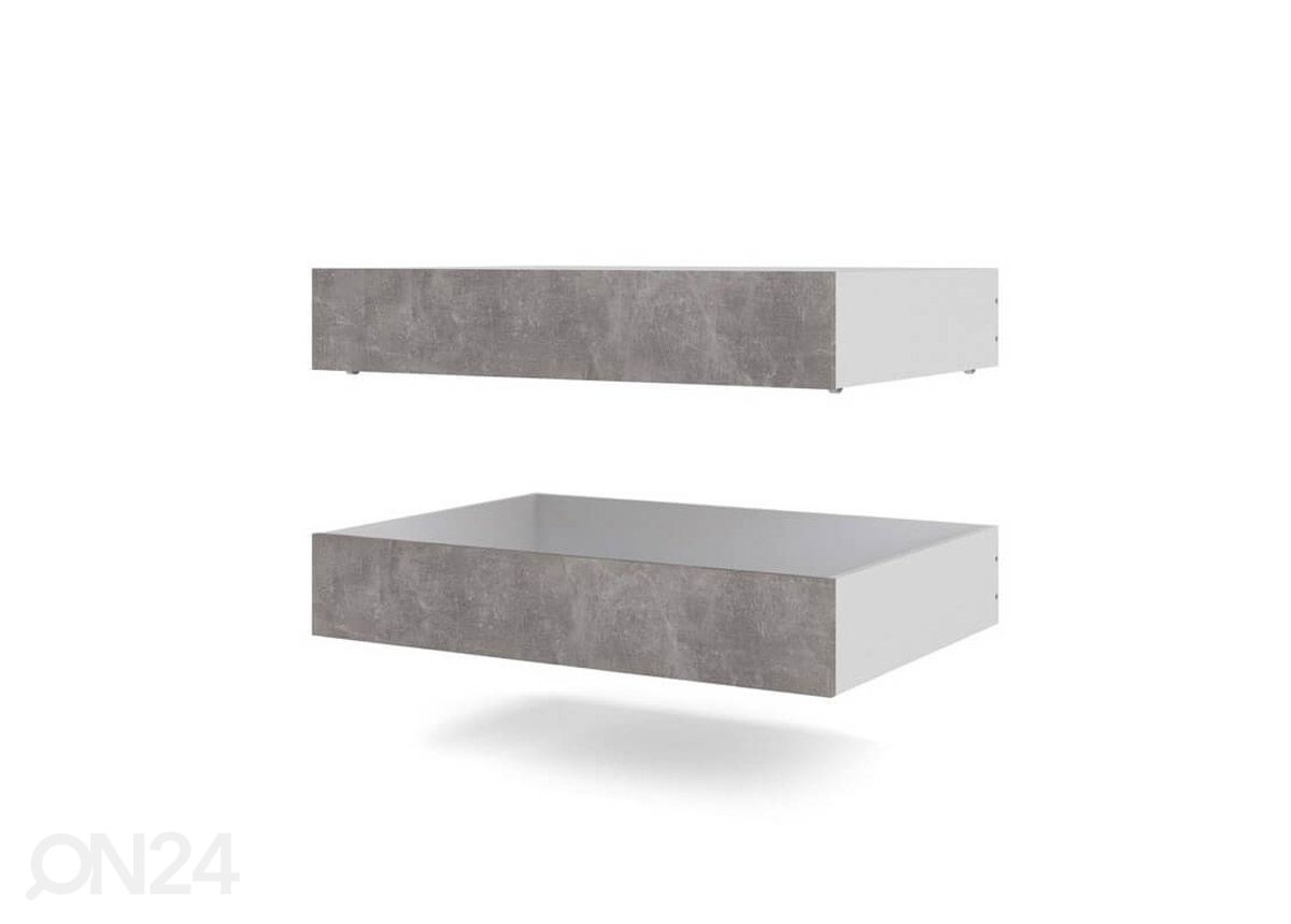 Vuodevaatelaatikot NAIA 99 cm, 2 kpl, betoni kuvasuurennos