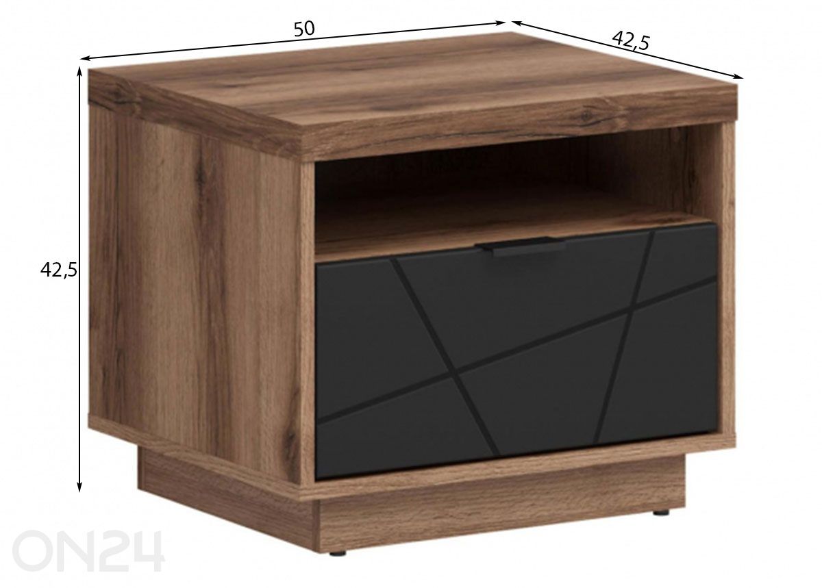 Yöpöytä Forn kuvasuurennos mitat