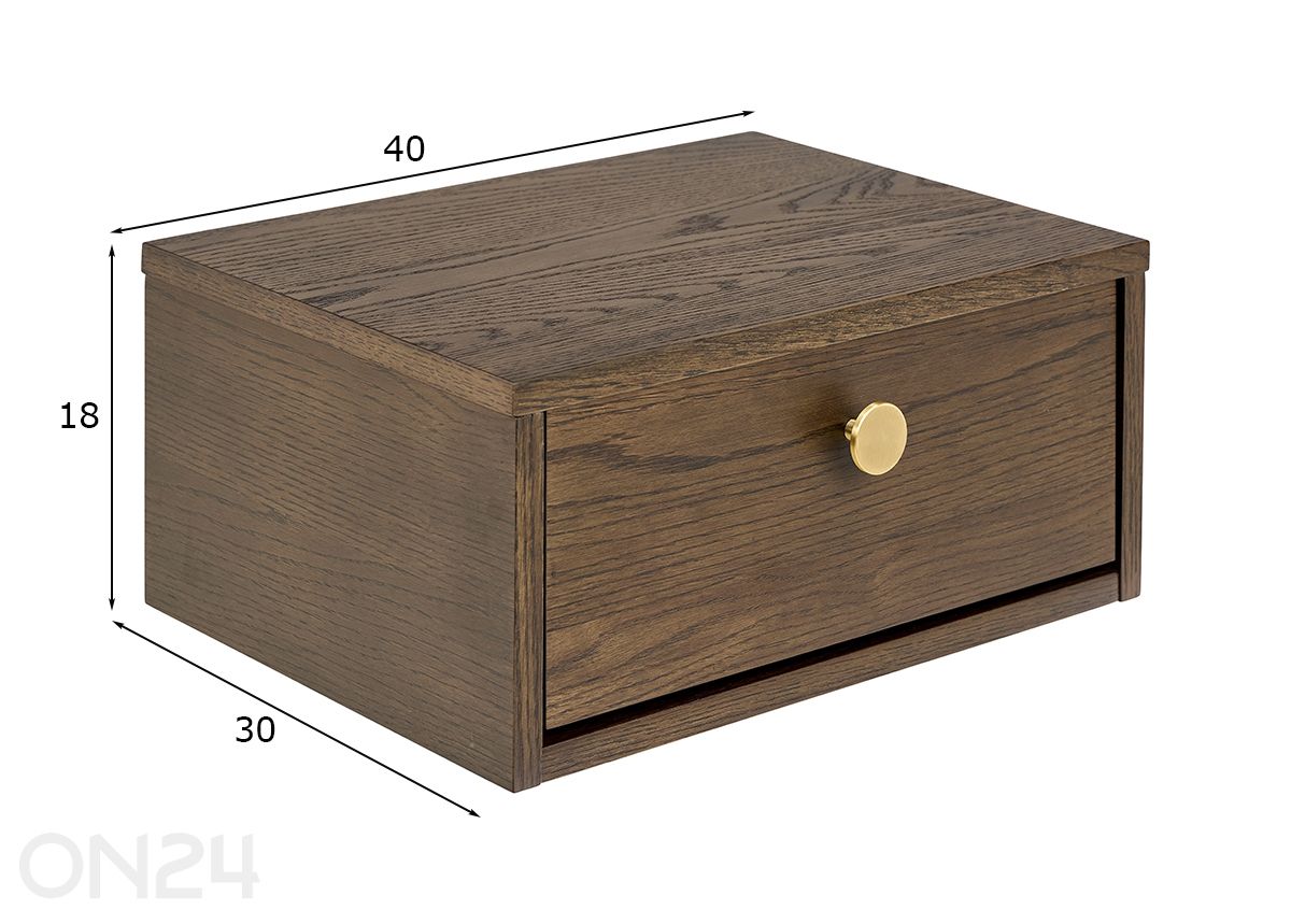 Yöpöytä Monfort kuvasuurennos mitat