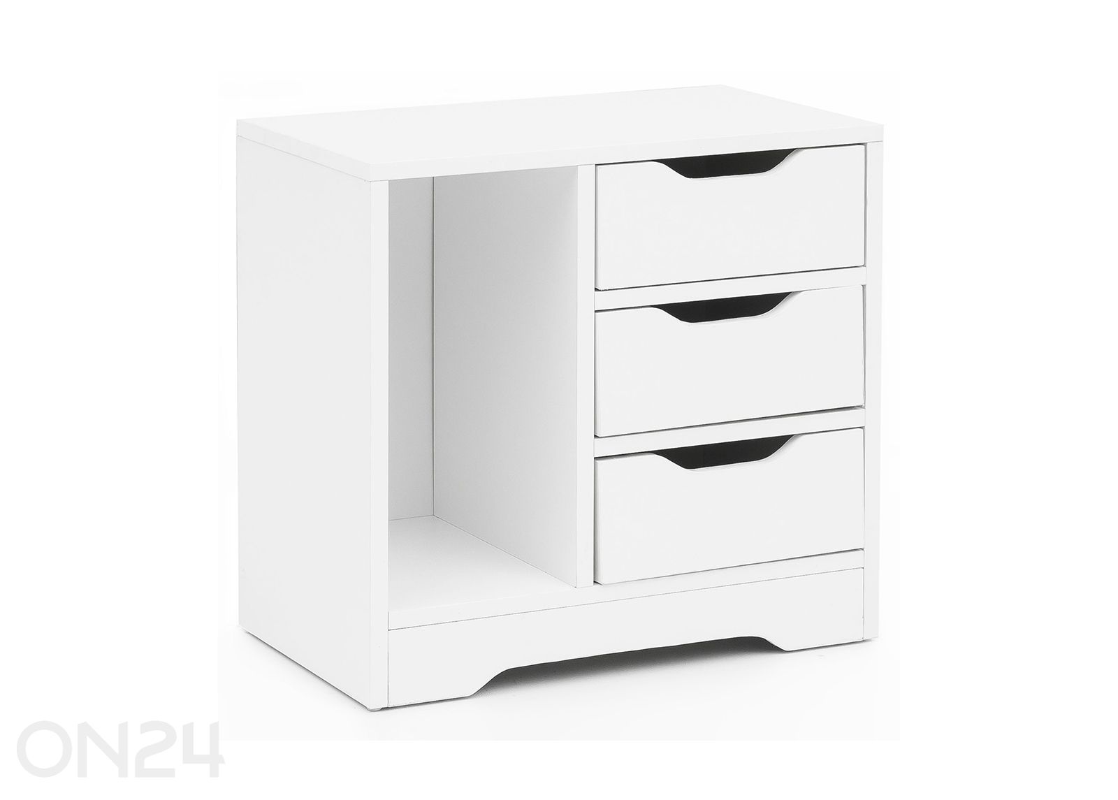 Yöpöytä Nacht, valkoinen kuvasuurennos