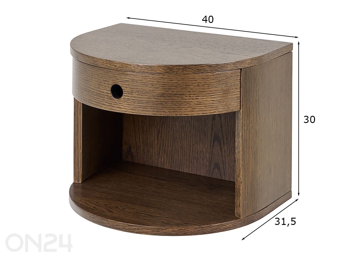 Yöpöytä Paron kuvasuurennos mitat