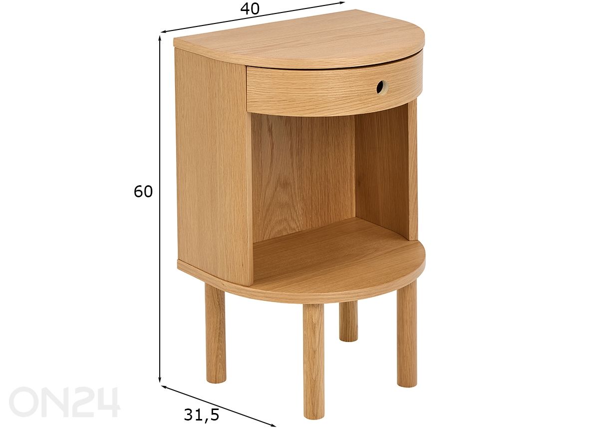 Yöpöytä Paron kuvasuurennos mitat